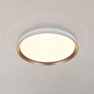 Searchlight LED stropna svjetiljka, bijela/s rebrastim letvicama, Ø 39 cm, željezo/akril, prigušiva, Bijela, Dnevni boravak/blagovaonica, Metal