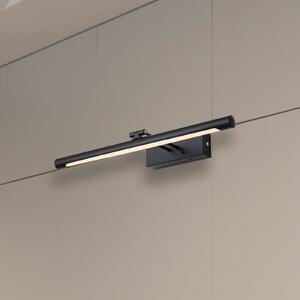 Searchlight Holton LED punjiva zidna lampa, mat crna, širina 45 cm, CCT, prigušiva, Crno, Dnevni boravak/blagovaonica, Metal, Zidna utičnica ispod