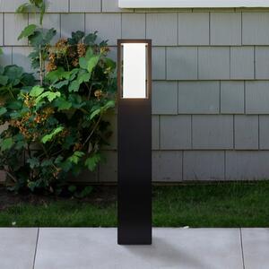 Searchlight Podna lampa Avenue, crna, visina 45 cm, metal, Crno, Aluminij