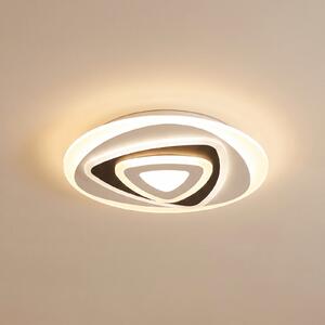Lindby LED stropna svjetiljka Rebeka, Ø 50 cm, CCT, daljinsko upravljanje, prigušiva, Crno, Dnevni boravak/blagovaonica, Plastika