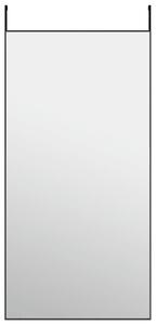 VidaXL Ogledalo za vrata crno 50 x 100 cm od stakla i aluminija