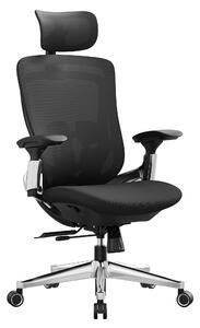 Ergonomska stolica, podesiva, nagibna uredska stolica, nosivosti do 150kg, crna
