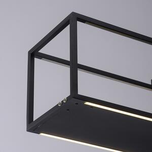 Dizajnerska viseća svjetiljka crna uklj. LED s dimerom na dodir - Jitske