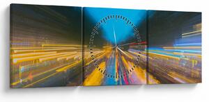 Slika - Slikana apstrakcija (sa satom) (90x30 cm)