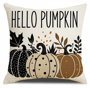 Jastučnica HELLO PUMPKIN 45x45 cm, bež boje