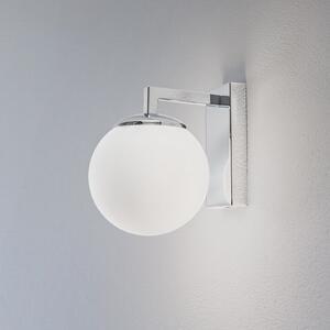 Aseor LED zidna svjetiljka, staklo, krom