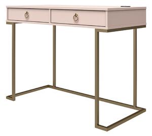 Ružičasti radni stol CosmoLiving by Cosmopolitan Camila