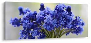 Slika buketa plavog cvijeća (120x50 cm)