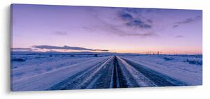 Slika ceste zimi (120x50 cm)