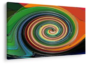 Apstraktna slika - spirala u boji (90x60 cm)