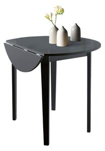 Crni sklopivi blagovaonski stol Støraa Trento Quer, ⌀ 92 cm