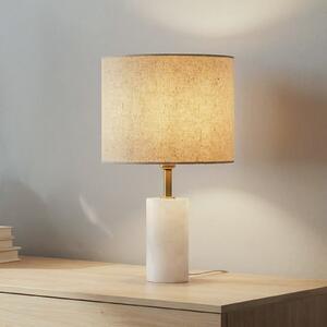 Stolne Lampa Lindby, Alabaster, Bež, Dnevna soba, Tkanina / tekstil, Skandinavski