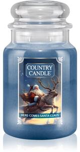 Country Candle Here Comes Santa Claus mirisna svijeća 680 g