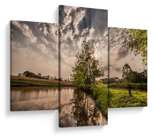 Slika prirode s zrakama (90x60 cm)