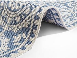 Plavo-krem vanjski tepih NORTHRUGS Jardin, 80 x 250 cm