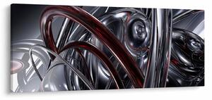 Slika sive apstrakcije (120x50 cm)