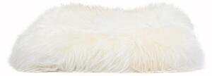 Bijeli jastuk od ovčje kože Native Natural Square, 35 x 35 cm