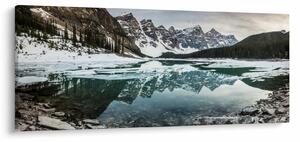Slika - jezero zimi (120x50 cm)