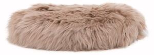 Bež jastuk od ovčje kože Native Natural Round, ⌀ 40 cm