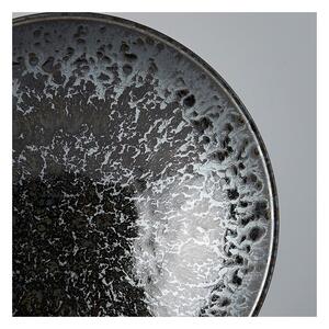 Crno-sivi keramički tanjur za juhu MIJ Pearl, ø 24 cm