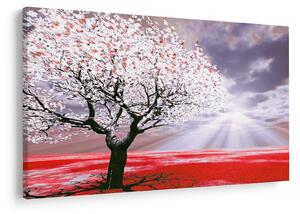 Crvena slika stabla (90x60 cm)
