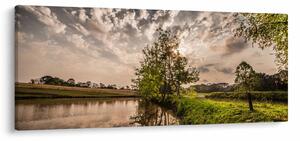 Slika prirode s zrakama (120x50 cm)
