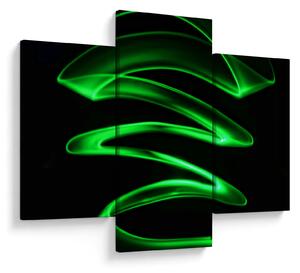 Slika - neonski valovi (90x60 cm)