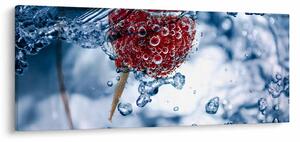 Slika - detalj maline u vodi (120x50 cm)