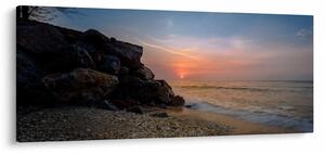 Slika zalaska sunca na plaži (120x50 cm)