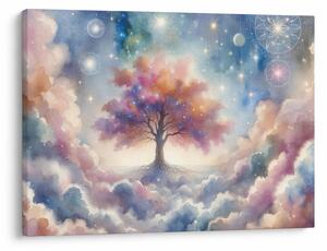 Slika – Drvo života u oblacima (70x50 cm)