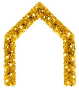 VidaXL Božićna girlanda s LED svjetlima 10 m zlatna