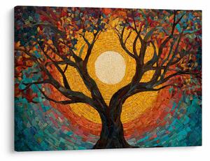 Slika - Sunce u krošnji stabla života (70x50 cm)