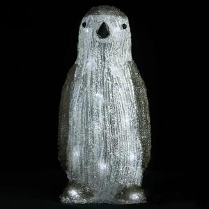 VidaXL LED božićna akrilna figura pingvina unutarnja i vanjska 30 cm