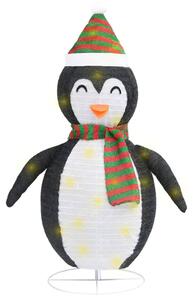 VidaXL Ukrasna božićna figura pingvina LED od luksuzne tkanine 60 cm