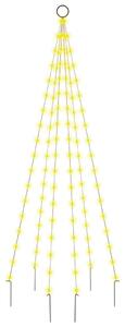 VidaXL Božićno drvce na stijegu 108 LED žarulja tople bijele 180 cm