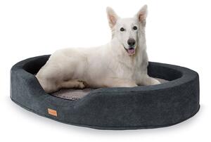 Brunolie Lotte, krevet za psa, jastuk za psa, perivi, ortopedski, protuklizni, prozračni, memorijska pjena, veličina XL (120 x 20 x 100 cm)