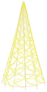 VidaXL Božićno drvce na stijegu 500 LED žarulja tople bijele 300 cm
