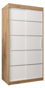 Zondo.hr Ormar za garderobu 100 cm Verika 1 100 (hrast artisan + bijela). Akcija -20%. 1063670