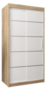 Zondo.hr Ormar za garderobu 120 cm Verika 1 120 (hrast sonoma + bijela). Akcija -16%. 1063695