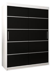 Zondo.hr Ormar za garderobu 150 cm Verika 1 150 (bijela + crna). Akcija -17%. 1063702