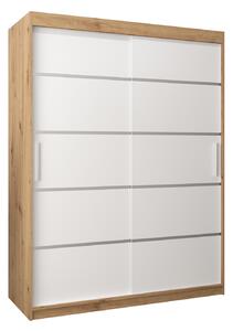 Ormar za garderobu 150 cm Verika 1 150 (hrast artisan + bijela)