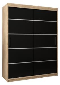 Zondo.hr Ormar za garderobu 150 cm Verika 1 150 (hrast sonoma + crna). Akcija -17%. 1063710