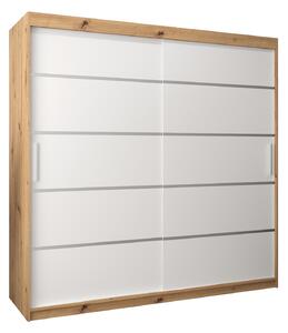 Zondo.hr Ormar za garderobu 200 cm Verika 1 200 (hrast artisan + bijela). Akcija -19%. 1063726
