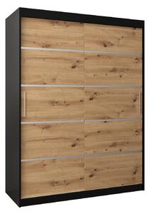 Zondo.hr Ormar za garderobu 150 cm Verika 1 150 (crna + hrast artisan). Akcija -17%. 1063705