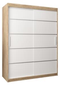 Ormar za garderobu 150 cm Verika 1 150 (hrast sonoma + bijela)