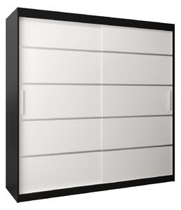 Zondo.hr Ormar za garderobu 250 cm Verika 1 250 (crna + bijela). Akcija -18%. 1063748