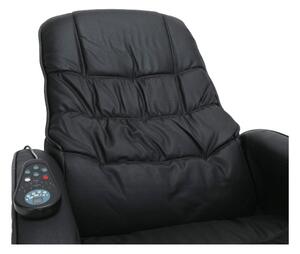 Zondo Masažna fotelja Amnel (ekokoža crna + trešnja) . 1063772