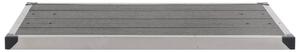 VidaXL Vanjska podloga za tuš WPC i nehrđajući čelik 110 x 62 cm siva