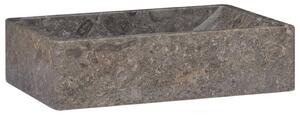 VidaXL Umivaonik 45 x 30 x 12 cm mramorni visoki sjaj sivi