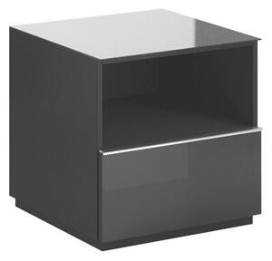 TV stol Austin 220Crna, Sjajno crna, 50x50x48cm